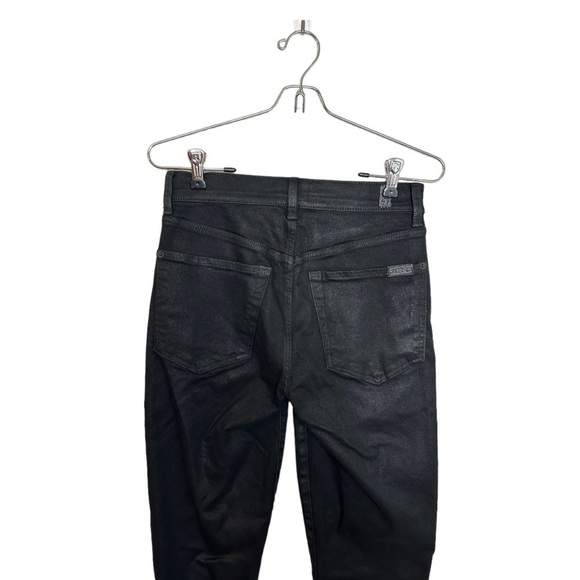 7 For All Mankind High waist Cropped Straight Jeans 26 - Picture 8 of 9